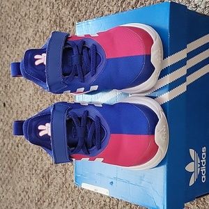 Adidas, blue and pink, Mickey mouse sneakers , size 8
